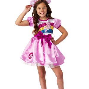 Cheer Bear Costume Girls Care Bears Halloween Fancy Dress Tutu Pink