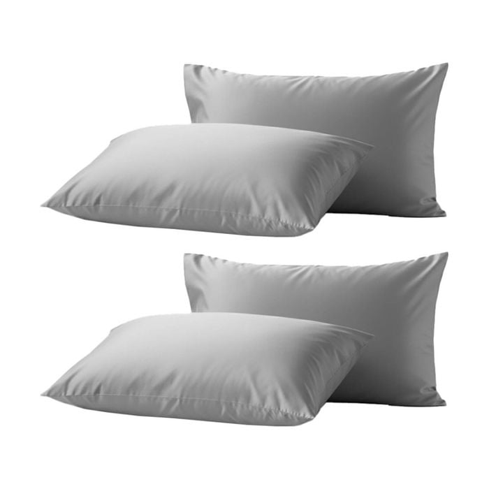 2x 2pc Renee Taylor 400tc Egyptian Cotton Standard Pillowcase Pair Antarctica
