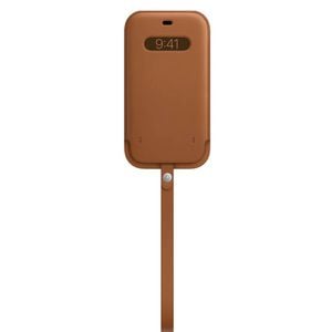 Apple Iphone 12 Pro Max Leather Sleeve With Magsafe - Saddle Brown