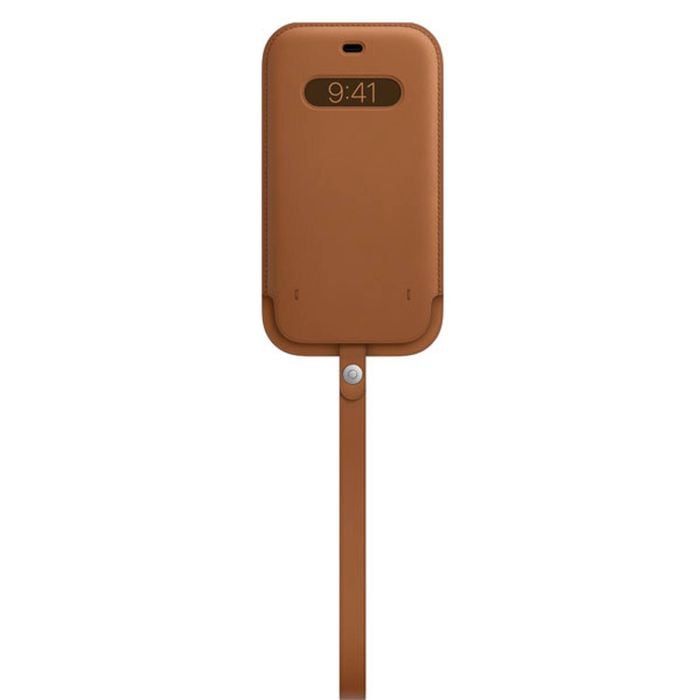 Apple Iphone 12 Pro Max Leather Sleeve With Magsafe - Saddle Brown