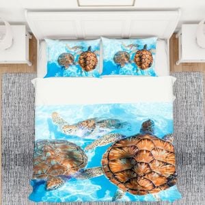 3D Sea Turtle 253 Bed Pillowcases Quilt King Single Size