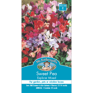 Mr Fothergill's Sweet Pea Explorer Flower Seeds