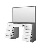 Luxisuite Dressing Makeup Table Vanity Dresser with Mirror