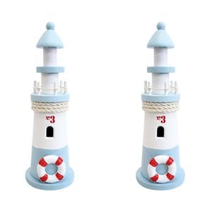 2PK LVD Lighthouse 22cm Home Decorative Figurine Small No. 3