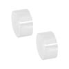 Pillar 25mm White Cap Finial Pair