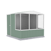 Absco Sheds 2.26 x 2.22 x 2.0m Pale Eucalypt Full Door Gable Roof Chicken Coop