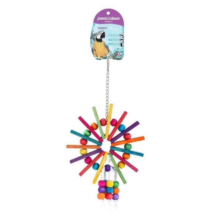 Paws And Claws Parrot Large Ferris Wheel Wooden Toy 29X19Cm