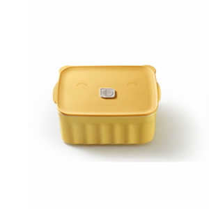 BUYDEEM CT1006 Ceramic Food Storage Bento Lunch Box Yellow