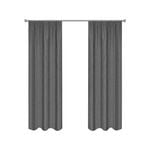Smart Home Products 190cm-wide Charcoal Hamilton Pencil Pleat Blockout Curtain - 2 Pack - 150-230 x 205cm