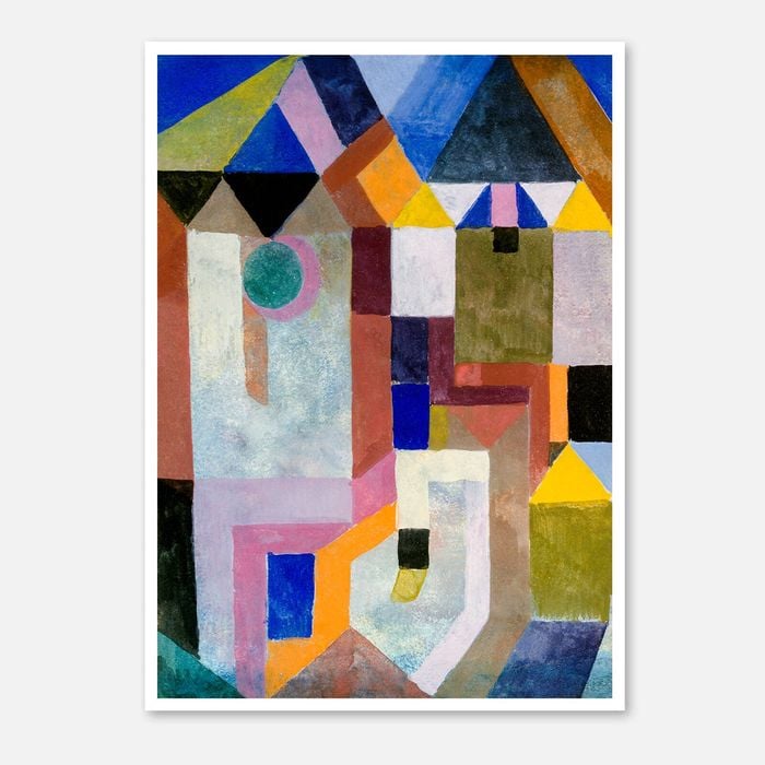 Galrie Stunning Paul Klee Colorful Architecture Abstract Art Print for Modern Decor, Poster Only, A3 30 x 42cm (12 x 16inch)