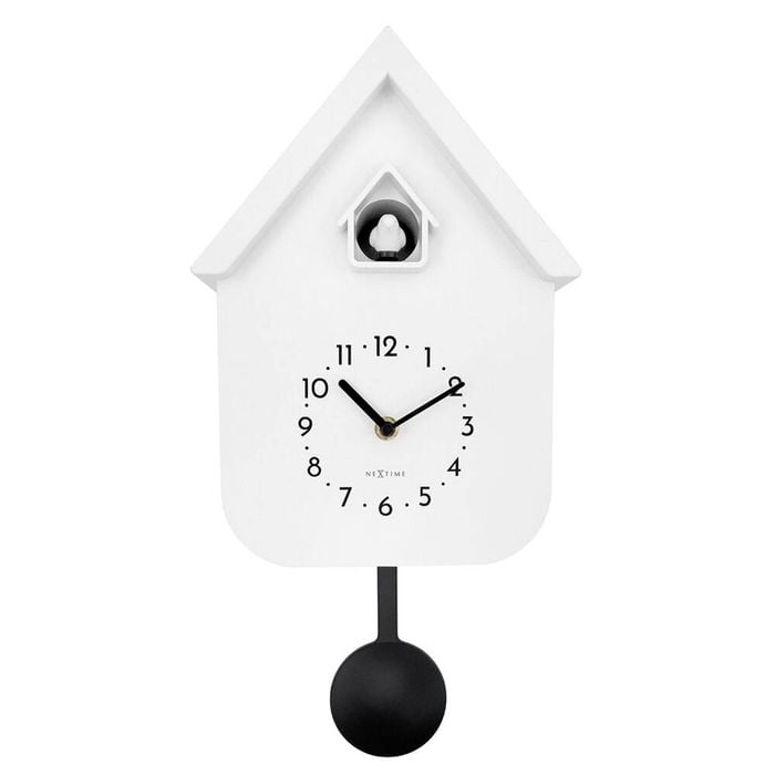 NeXtime Twitter Cuckoo Wall Clock White Dial 29.5x21.5x8.5cm Plastic Case