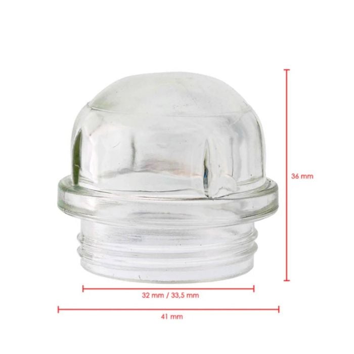 Universal Oven Light Bulb Glass Cover Lampcover41mm, Suits Electrolux, Westinghouse