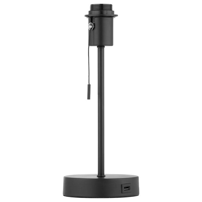 Verve Design Iona Lamp Base With USB-A Port - Black