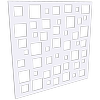 ProtectorAl 300-1200 x 300-1200mm Surfmist Squares Unframed Solid Aluminium Decorative Panel