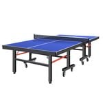 FitnessLab 1.8cm thick Table Tennis Table Kit Ping Pong Set Retractable Net Rack Foldable