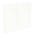 Kaboodle 600mm Sour Cream Modern Medium Rangehood Doors - 2 Pack