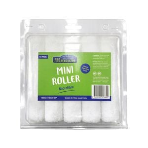 Monarch Pro Renovator 160mm Microfibre Mini Roller 10Pk