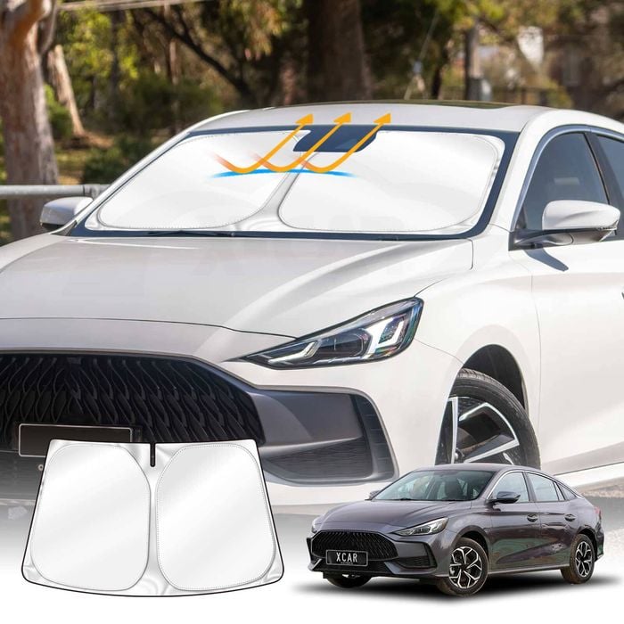 Windscreen Sun Shade for MG MG5 2023-Onwards Blocks UV Rays Foldable Custom Wind Screen Sun Visor