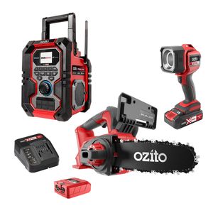 Ozito PXC 18V Brushless Chainsaw & Radio 2.5Ah Kit PCSRK-1820