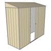 Build-a-Shed 0.8 x 2.3 x 2m Skillion Single Sliding Side Door Shed - Cream