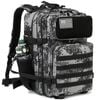 NNEOBA 45L Tactical Backpack Waterproof Rucksack Black Camo