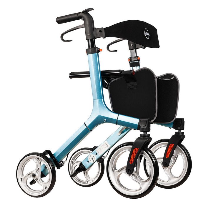 Prestige Euro Walker - Lightweight Rollator with All-Terrain Wheels - Blue
