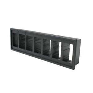 Switch Boss 7 Gang Black Poly Rocker Switch Housing Panel