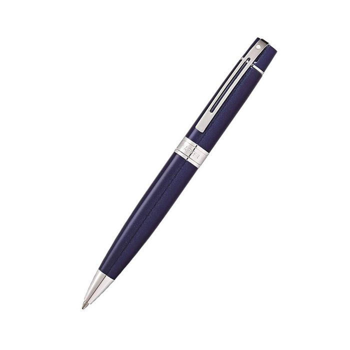 300 Blue Lacquer/Chrome Plated Pen (Ballpoint)