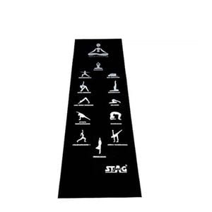 Stag Yoga Mantra Asana Plain Mat, Size: 4mm