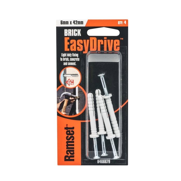 Ramset 6 x 42mm EasyDrive Masonry Anchor - 4 Pack