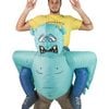 Inflatable Piggyback Troll Adults Costume - One Size