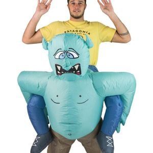 Inflatable Piggyback Troll Adults Costume - One Size