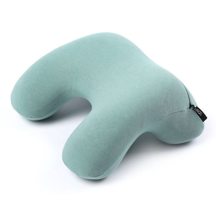 Catzon Travel Pillow Arched Reversible Memory Foam-Green
