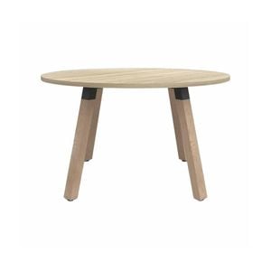 Olg Plantation Boardroom Table 4 Leg Solid Oak Frame New Oak Smooth Top 1200mm Square