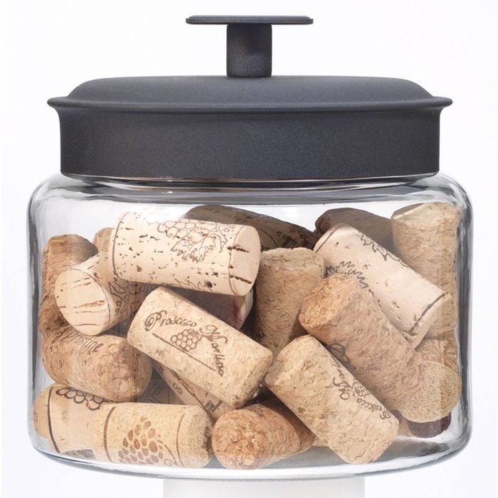 Anchor Hocking 1.5L Montana Glass Jar w/ Black Lid