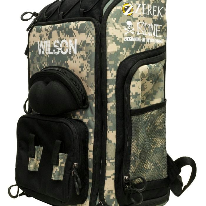 Wilson Platinum Digi Camo Fishing Backpack with Three Fishing Tackle Trays