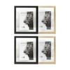 2x Unigift Jackson Floating Frame Black Natural 13x18cm Home Decor Modern