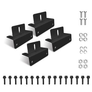 Exotronic Black Z Aluminium Solar Panel Brackets