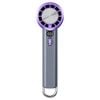 Catzon Portable Handheld Fan with Ice Porcelain Cooling Pad 1-100 Adjustable Speed-Grey