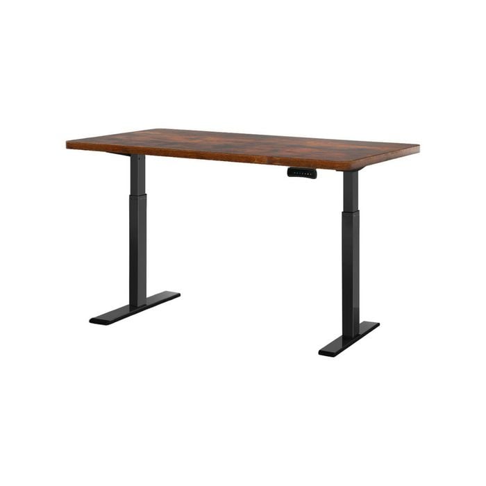 Artiss Sit Stand Desk Motorised Black & Brown