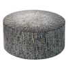 Black & White Round Sea Shell Coffee Table