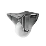 MoveIt 80mm 120kg White Polypropylene Fixed Plate Castor