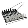 Mega Size Plastic Outdoor Chess Game Set w/Mat 1.5x1.5m