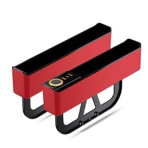 Catzon 2pcs Car Seat Gap Filler Organizer With Usb Type-c Dual Port Fast Charger-red