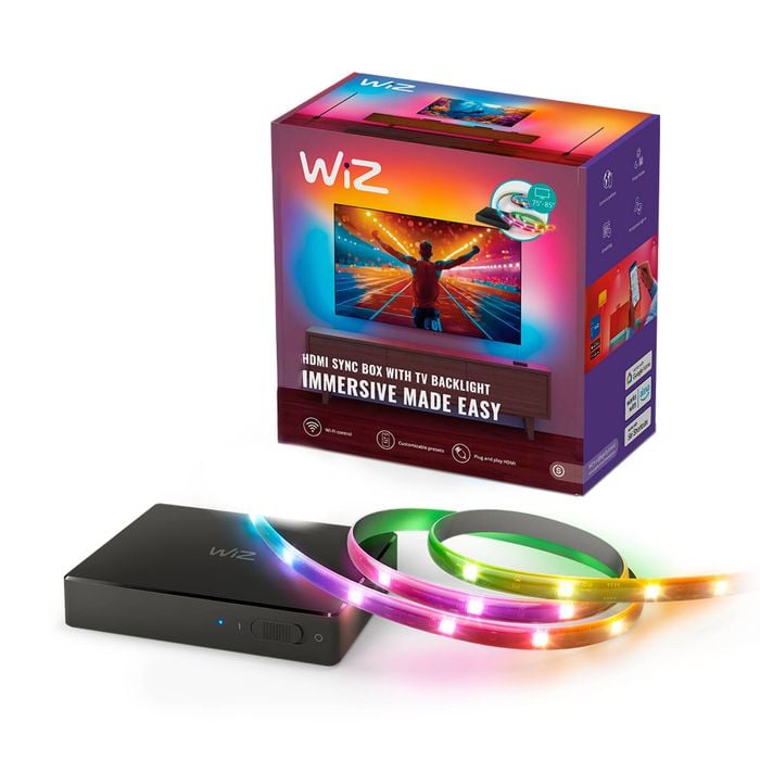 WIZ 75in-85in HDMI Sync Box Plus Light Strip LED 150Lm Colour 21W Smart System