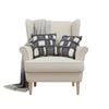 SOGA Star Grey Tassel Blanket With 2 Bohemian Pillows Bundle