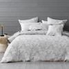 Bianca Ember Botanic Grey Polyester/Cotton Jacquard Quilt Cover Set Queen