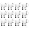 LAV Helen Stacking Glass Coffee Cups - 270ml - Pack of 12