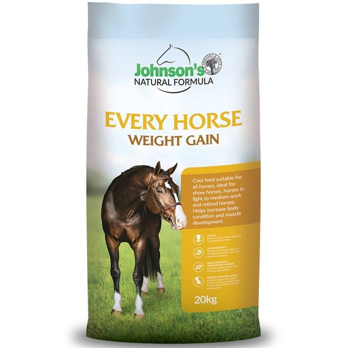 Johnsons Every Horse Weight Gain Natural Formula Complete Feed 20kg