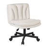 Alfordson Armless Office Chair Fabric Beige
